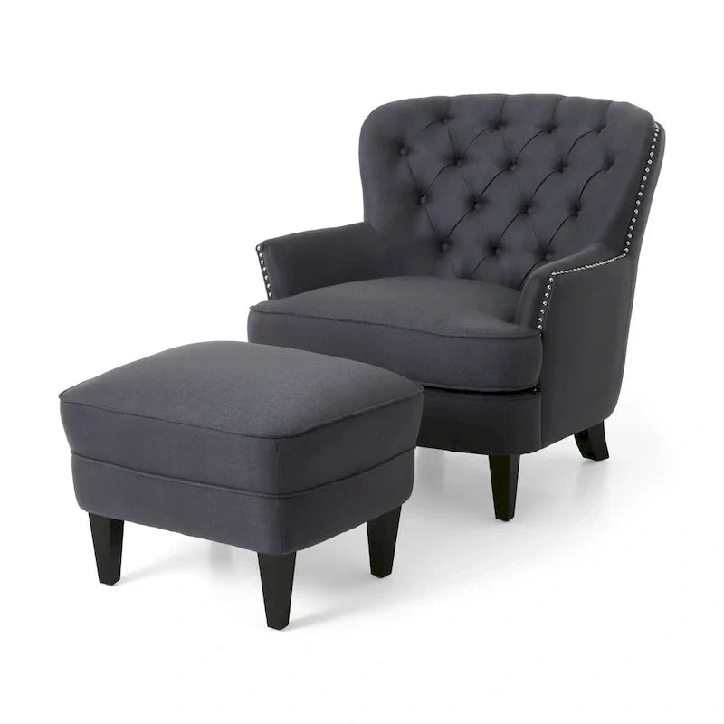 Christopher Knight Home Correia Club Chair and Ottoman Duo - image 3