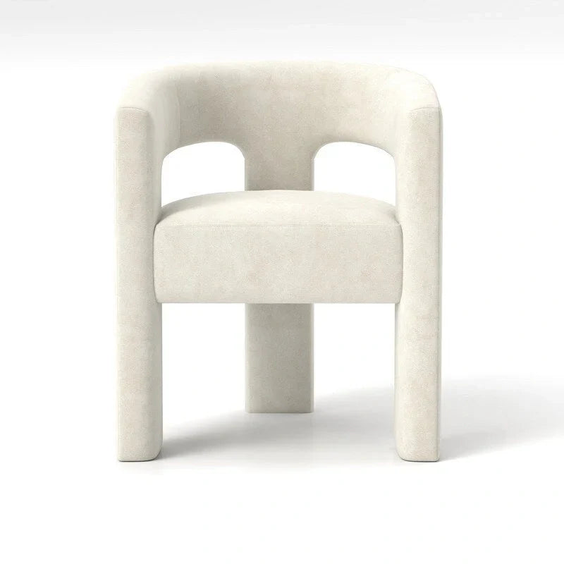 SEYNAR Contemporary Glam Velvet Dining Chair with Open-Back Design - image 3