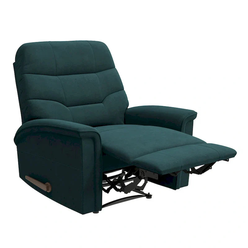 ProLounger Beck Space-Saving Medium Blue Microfiber Recliner - image 4