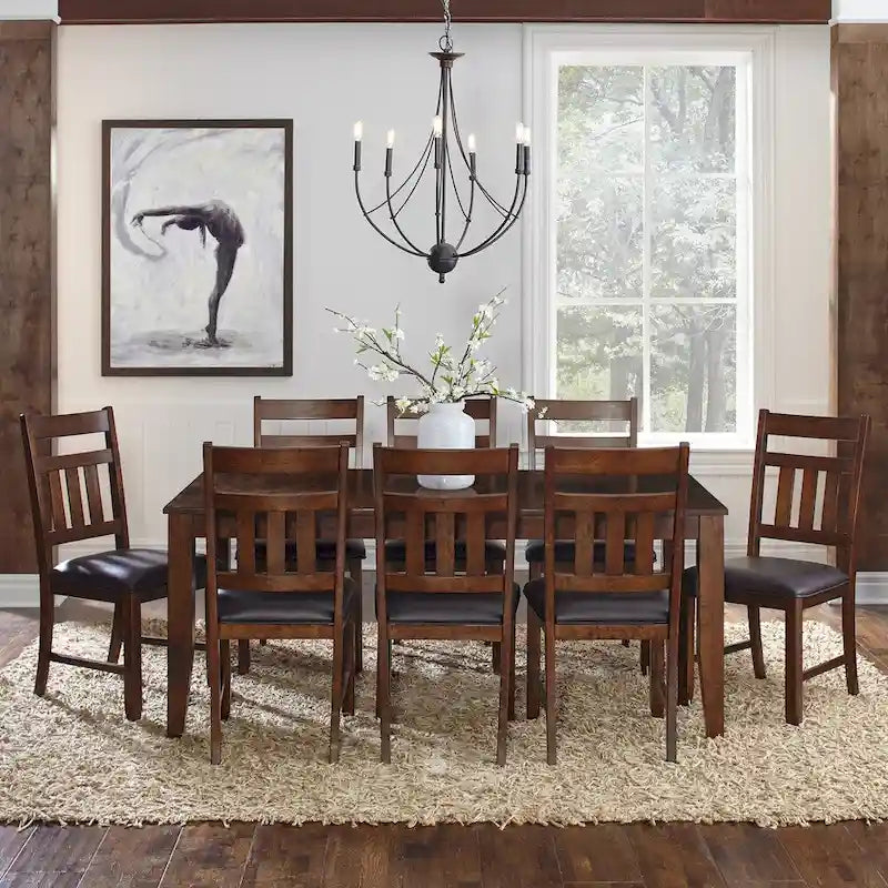 Set of 2 Simply Solid Karlina Honey Wood Dining Chairs - image 2