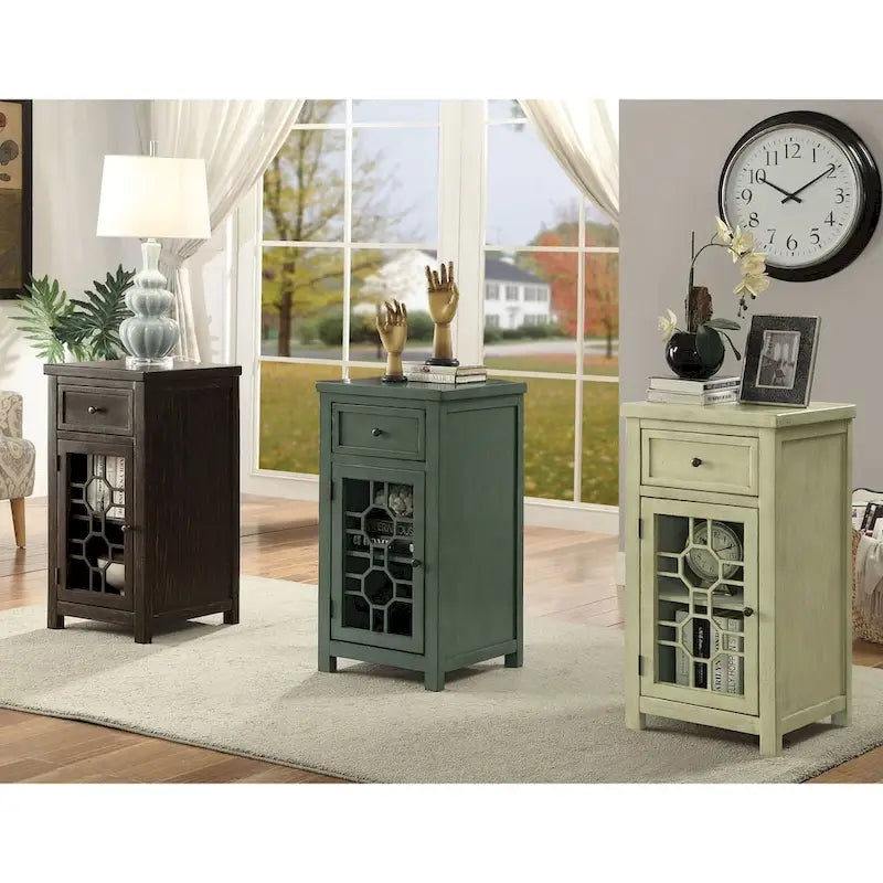 Emma 18-Inch Transitional Solid Wood Side Table with 1 Drawer by Furniture of America - image 3