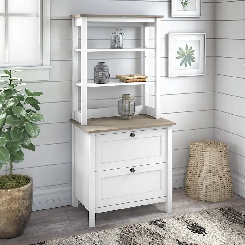 Bush Furniture Mayfield Bookcase with Storage Drawers - image 1