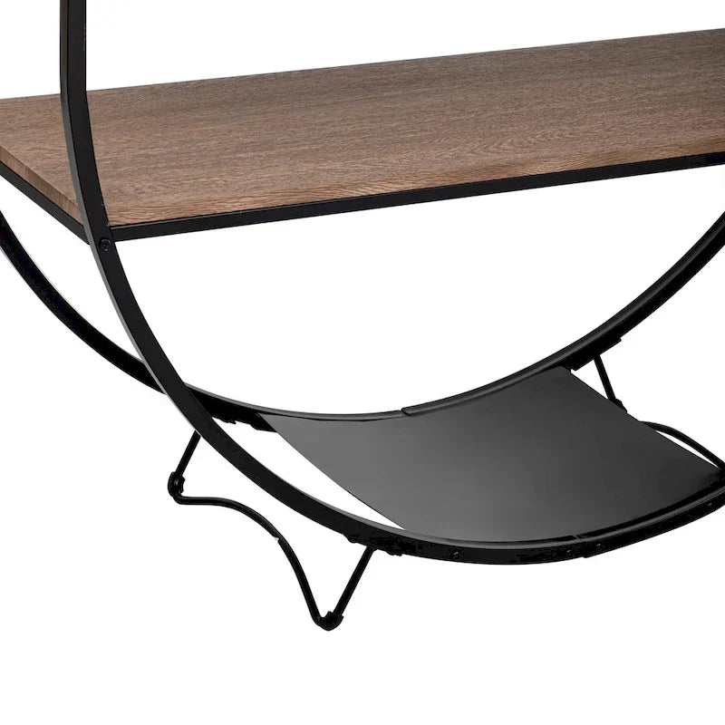 Merax Rustic Industrial Demilune Console Table - image 16