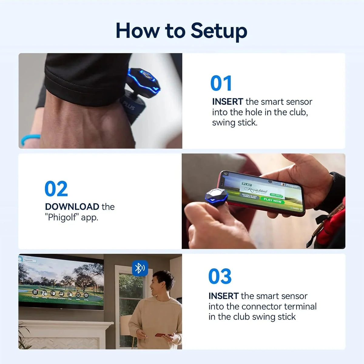 Home Golf Game Simulator: Enjoy Interactive Golf with Motion Sensor & Swing Stick for Indoor & Outdoor Fun 38,000+ Courses Worldwide, Compatible with Android, iOS, App & E6 Connect - image 9