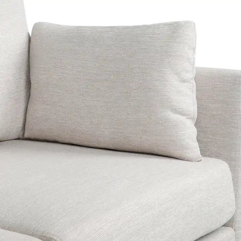 Contemporary 76.5-Inch 3-Seater Sofa with Birchwood Legs and Cushions - image 22