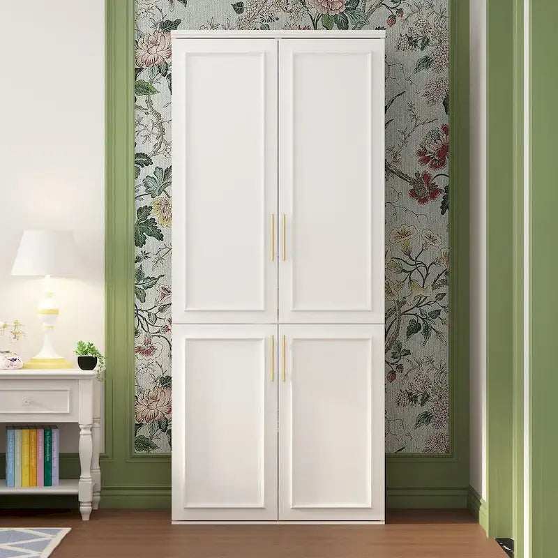 74.8-Inch Tall Large Modular Wardrobe Closet with Glass Doors - image 25