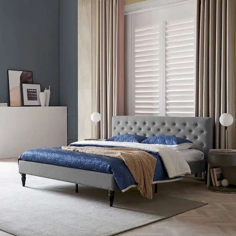 Christopher Knight Home Atterbury King Size Upholstered Bed Platform - image 11