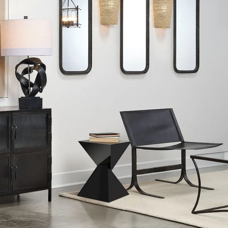 Contemporary Acrylic Accent End Table for Outdoor Use - Dimensions: 18.11"H x 12.6"W x 12.6"L - image 35