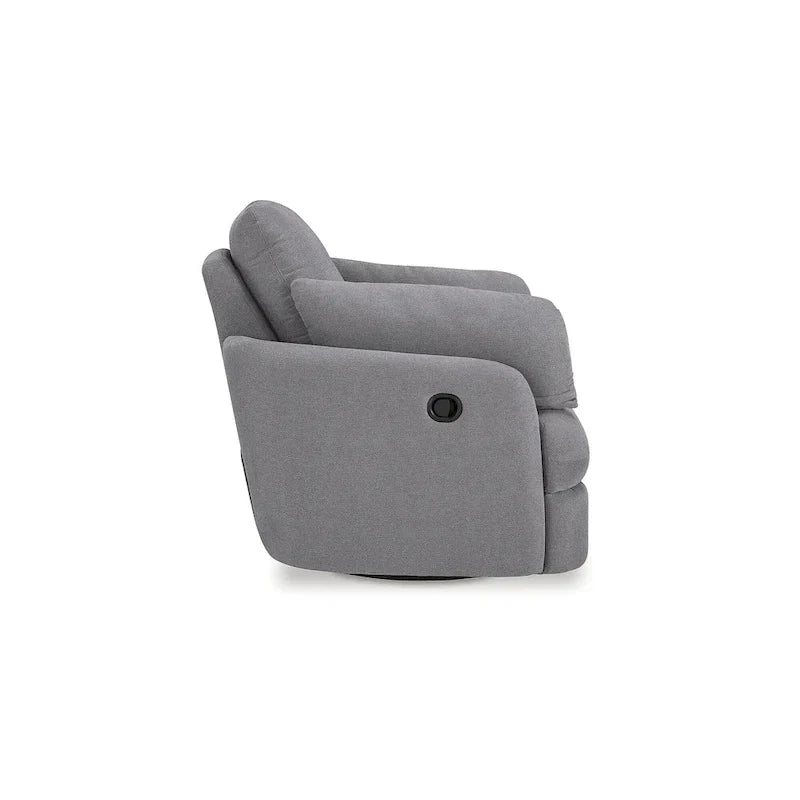 Signature Design by Ashley Modmax Dark Gray Reclining Swivel Glider Chair - image 7