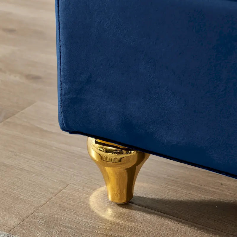 Contemporary Velvet Chaise Lounge Chair with Storage - image 23