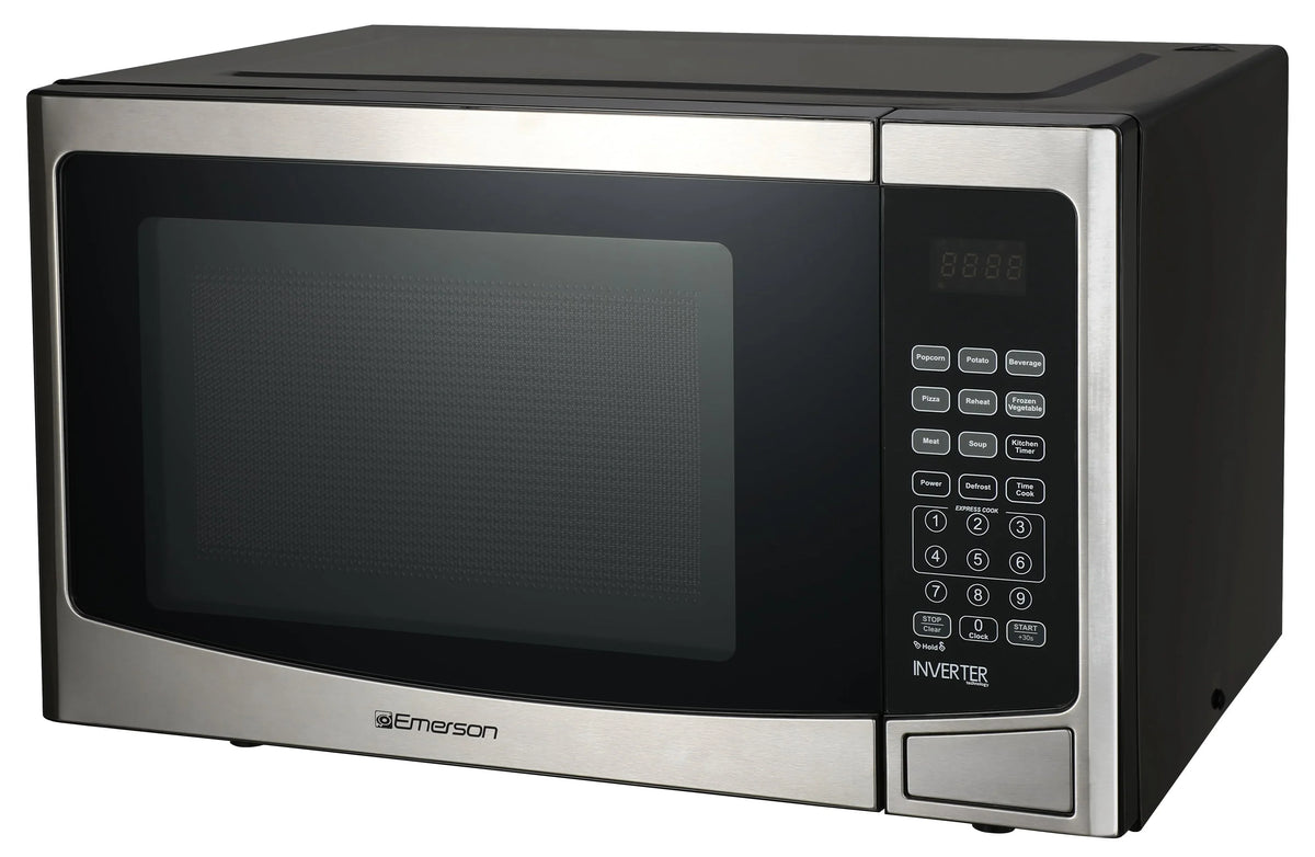 Emerson 1.2 Cu Ft, 1000W Stainless Steel Countertop Microwave Oven with Inverter Technology, Touch Control, MWI1212SS - image 2