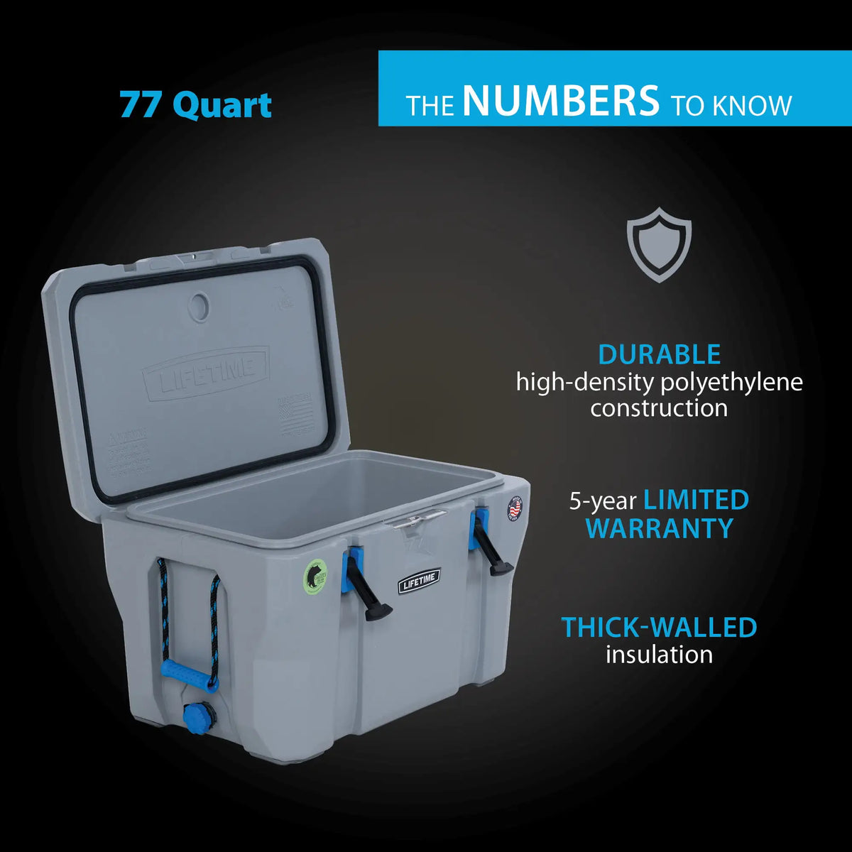 77-Quart High-Performance Cooler - Model 90903 - image 3
