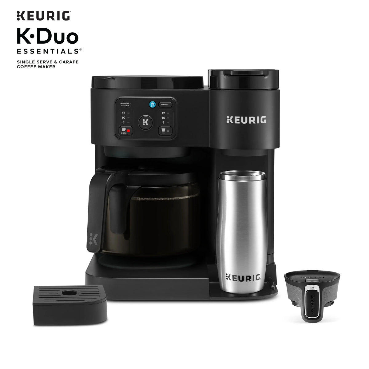 Keurig K-Duo Essentials, Hot & Iced Single-Serve K-Cup Pod Coffee Maker & Carafe,  Moonlight Grey - image 16