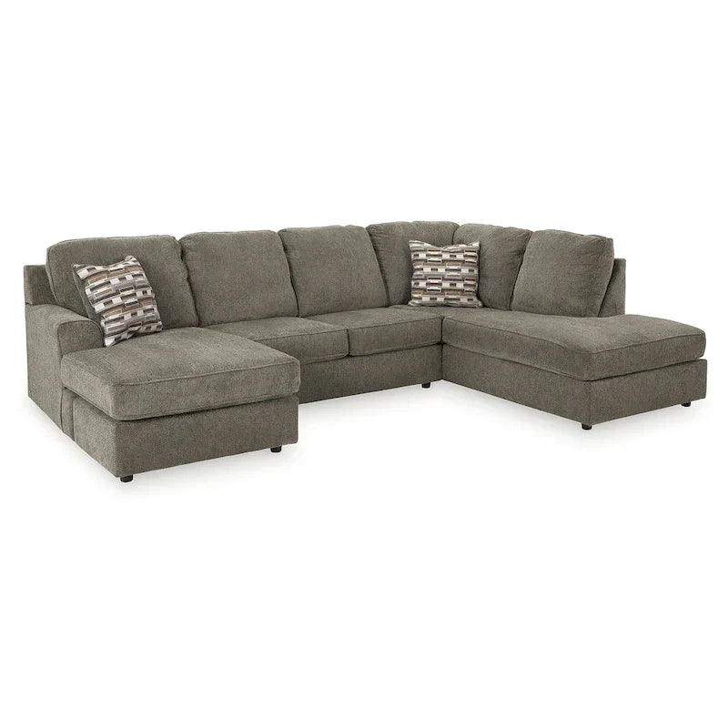 Signature Design by Ashley O'Phannon Putty 2-Piece Sectional Sofa with Chaise - Dimensions: 125W x 86D x 38H - image 2