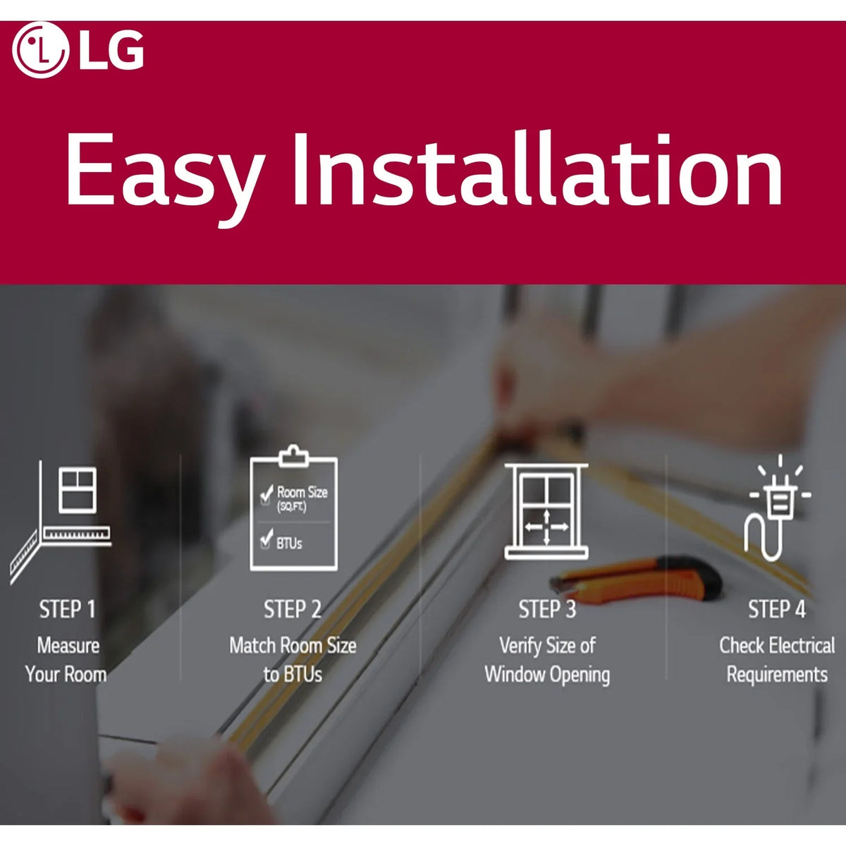 LG 8, 000 BTU 340 Sq Ft Window Air Conditioner with Remote Control, White, LW8016ER - image 22