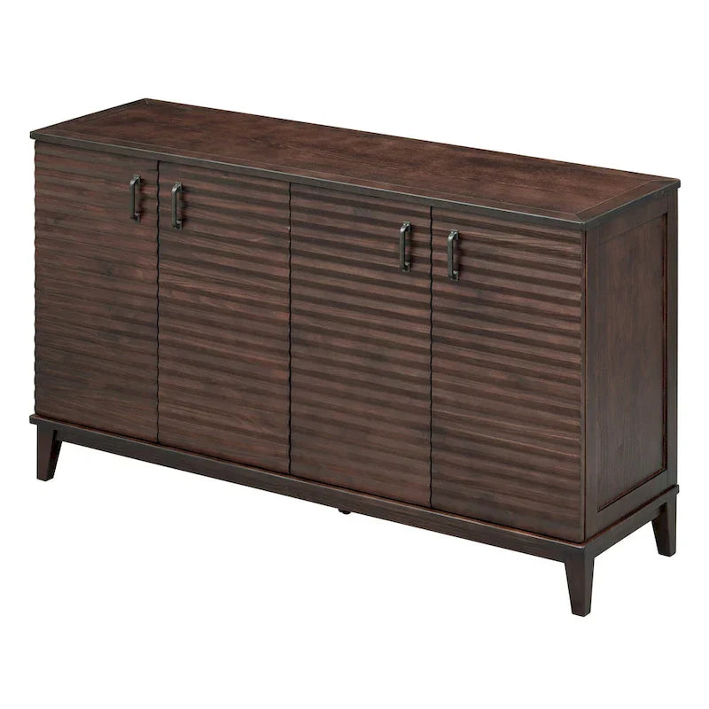 Large 4-Door Sideboard Buffet with Adjustable Shelves for Ample Storage - image 21
