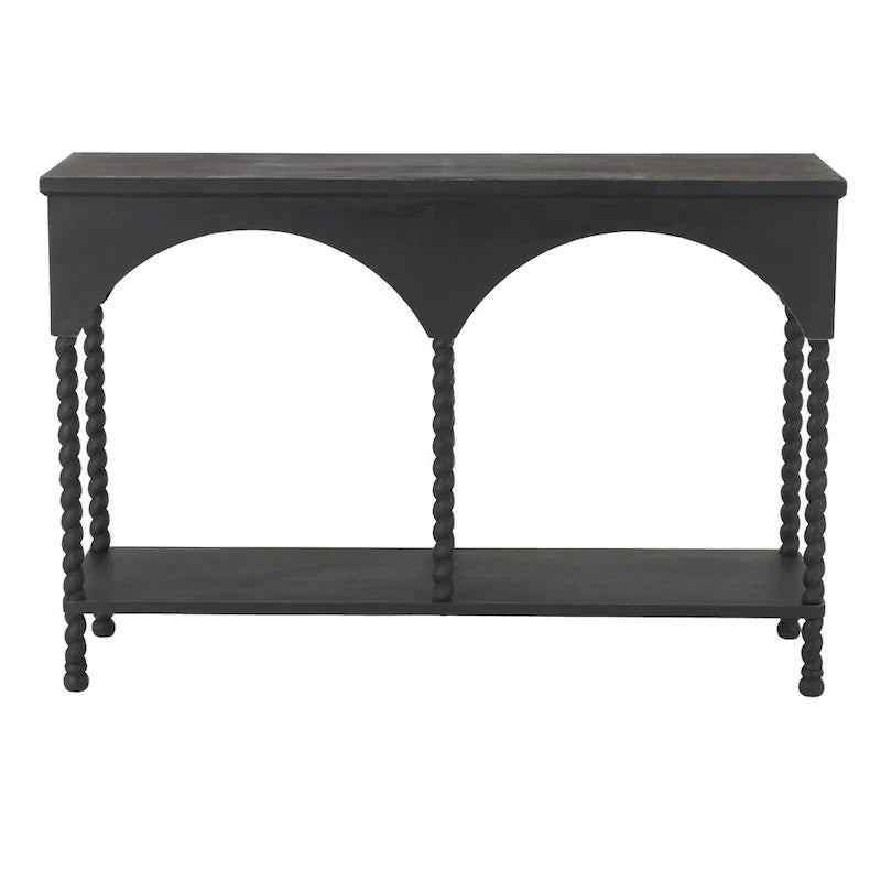 Console Table with Shelf and Arched Design - image 5