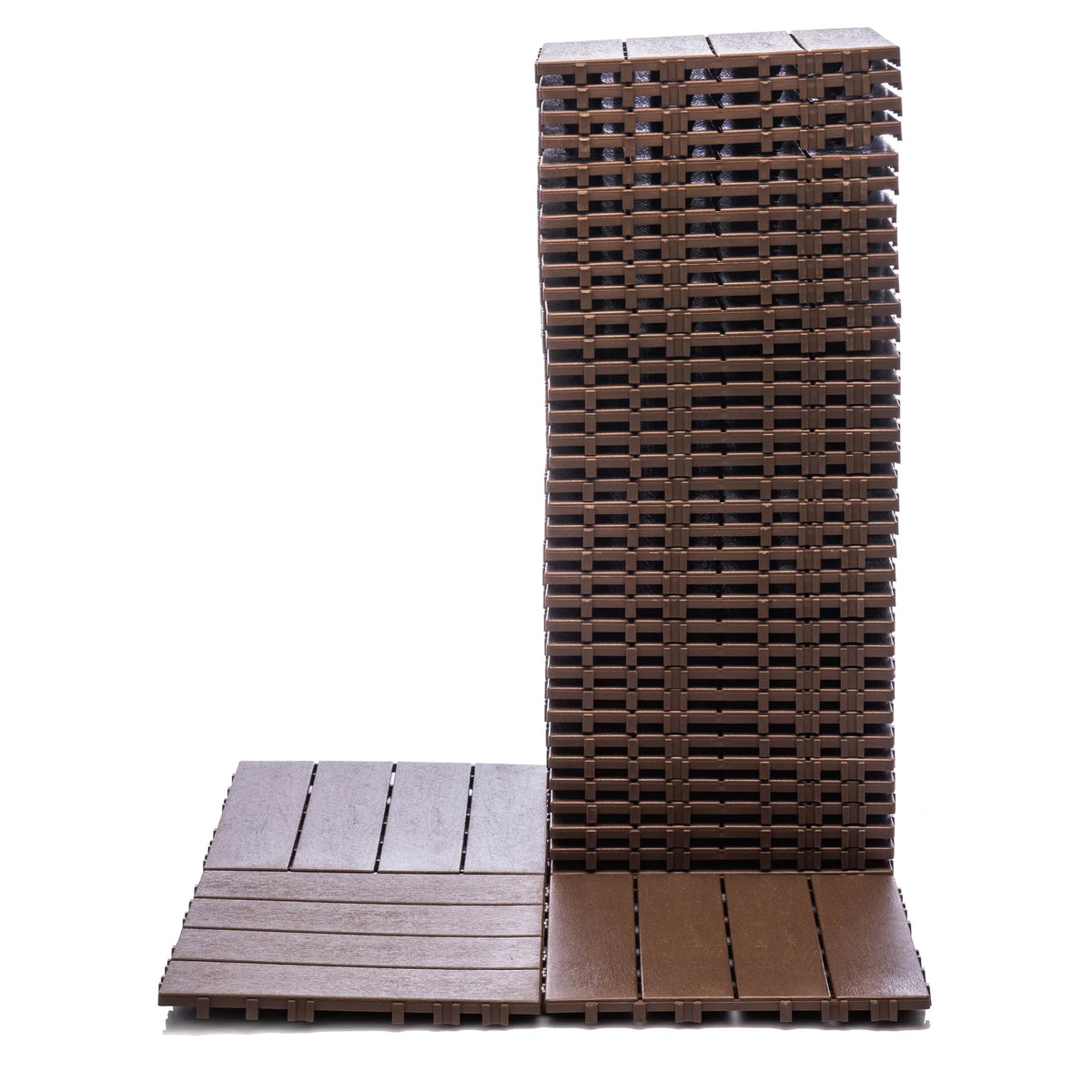 76 - Pack Plastic Interlocking Deck Tiles - 68.80 Sq.ft Outdoor Plastic Flooring Super Durable & Waterproof All - image 12