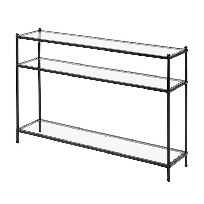 Royal Crest 3-Tier Glass Console Table by Convenience Concepts - image 8