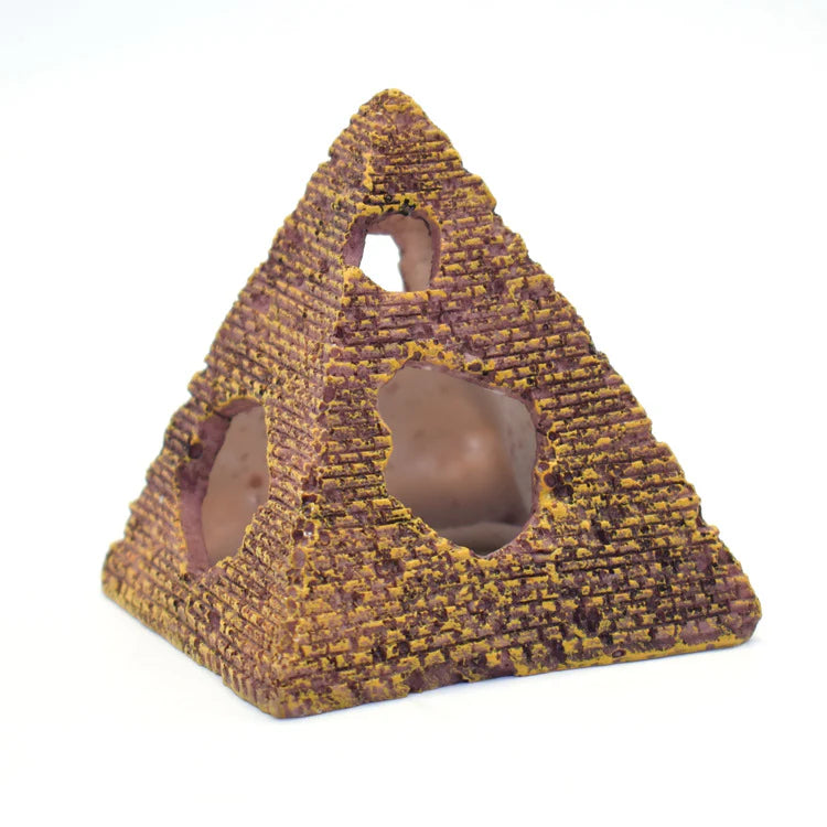 Aquarium Pyramid Cave Decoration – Resin Fish Tank - image 2