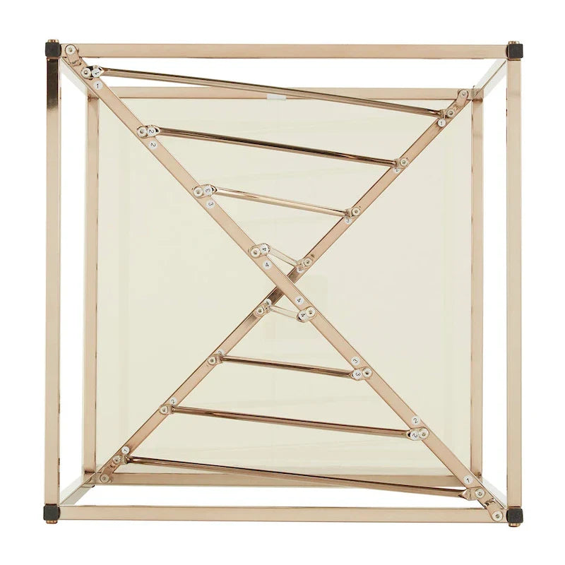 Hannah Square End Tables with Metal and Glass Top by iNSPIRE Q Bold - image 6