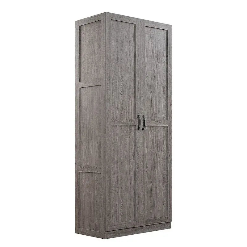 Modern Storage Wardrobe Cabinet with Doors and Multi Compartment Shelves - image 13