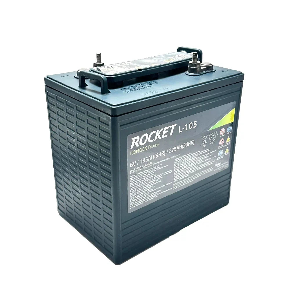 Rocket L-105 225Ah 6V Golf Cart Battery - Replaces Trojan T-105 (Set of 6) - image 11