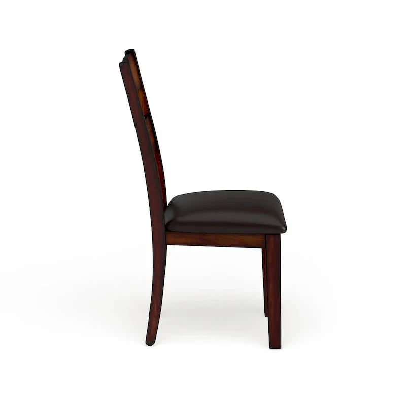 Set of 2 Paur Farmhouse Brown Wooden Dining Chairs by Furniture of America - image 9