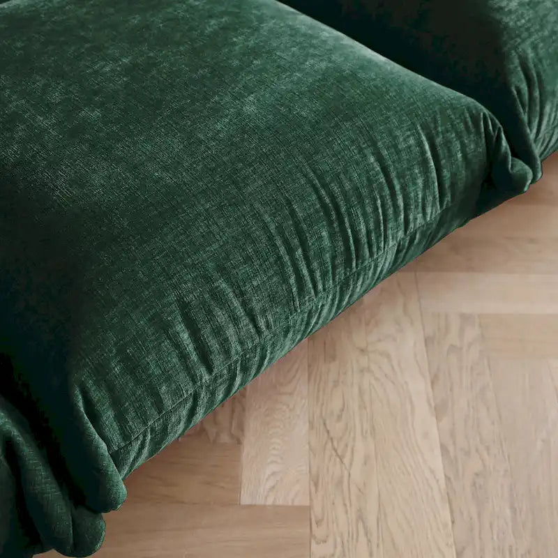U-Shaped Chenille Fabric Sectional Sofa for 4 with 2 Matching Ottomans - image 21