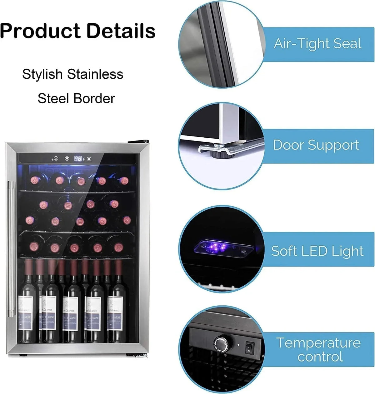 Wine Cooler/Cabinet Refrigerator Fridge - image 3