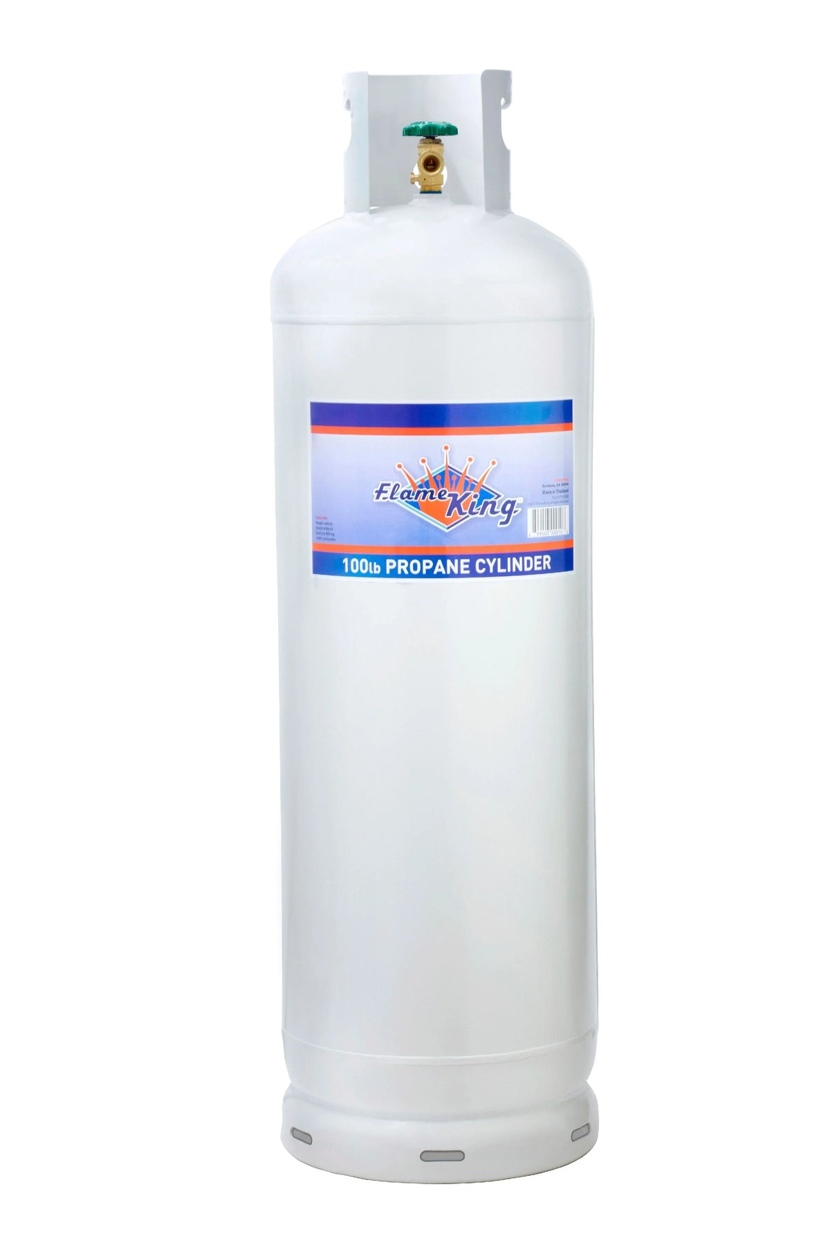 Flame King 100 lb Steel Propane  Tank Cylinder POL Valve (Ships Empty) - image 1
