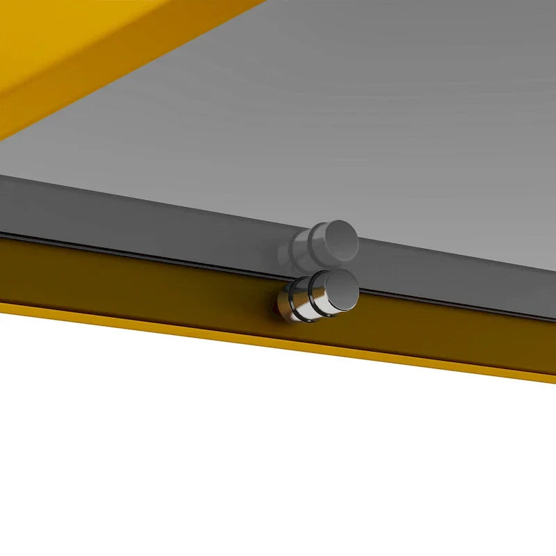 Modern Rectangular Coffee Table with Tempered Glass Surface for Living Room - image 21