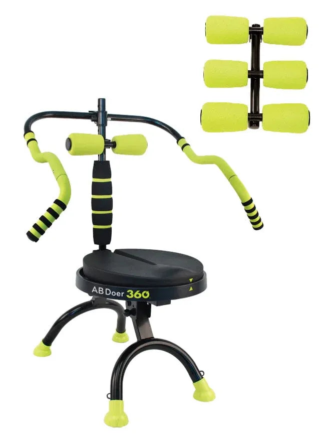 360 Fitness System with 6 Pack Back Roller Provides an Abdominal and Total Body Workout with Aerobics to Burn Calories and Work Muscles Simultaneously. - image 1