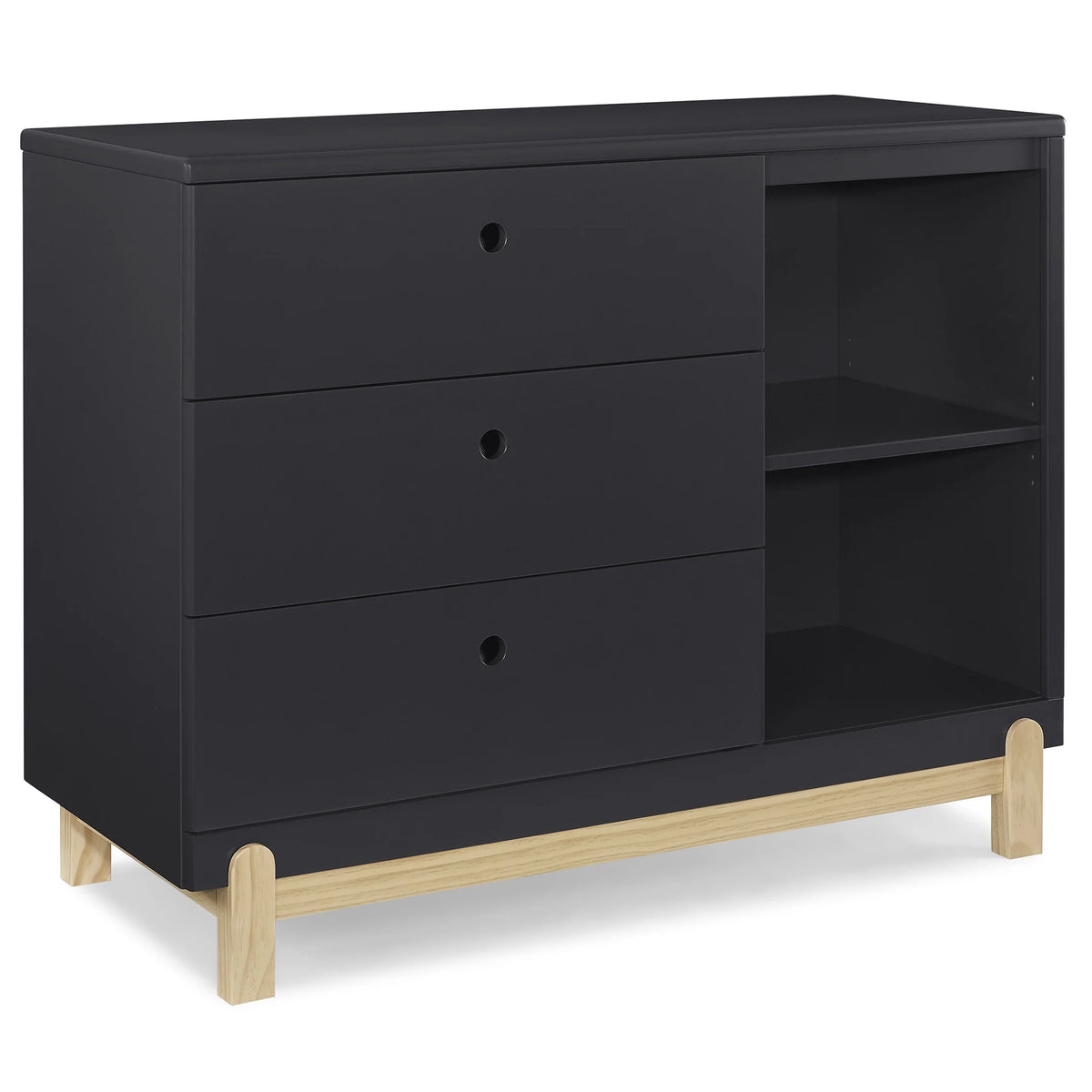 Delta Children Poppy 3 Drawer Dresser with Cubbies and Interlocking Drawers, Bianca White/Natural - image 21