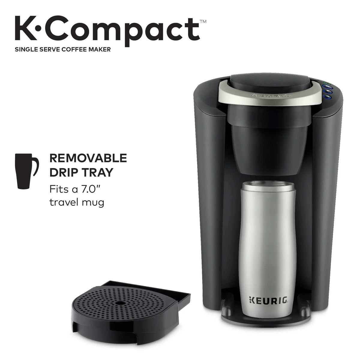 Keurig K-Compact Single-Serve K-Cup Pod Coffee Maker, Black - image 7