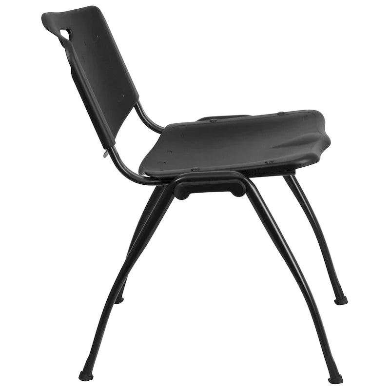 880 lb. Capacity Heavy-Duty Plastic Stackable Chair with Carrying Handle - image 8