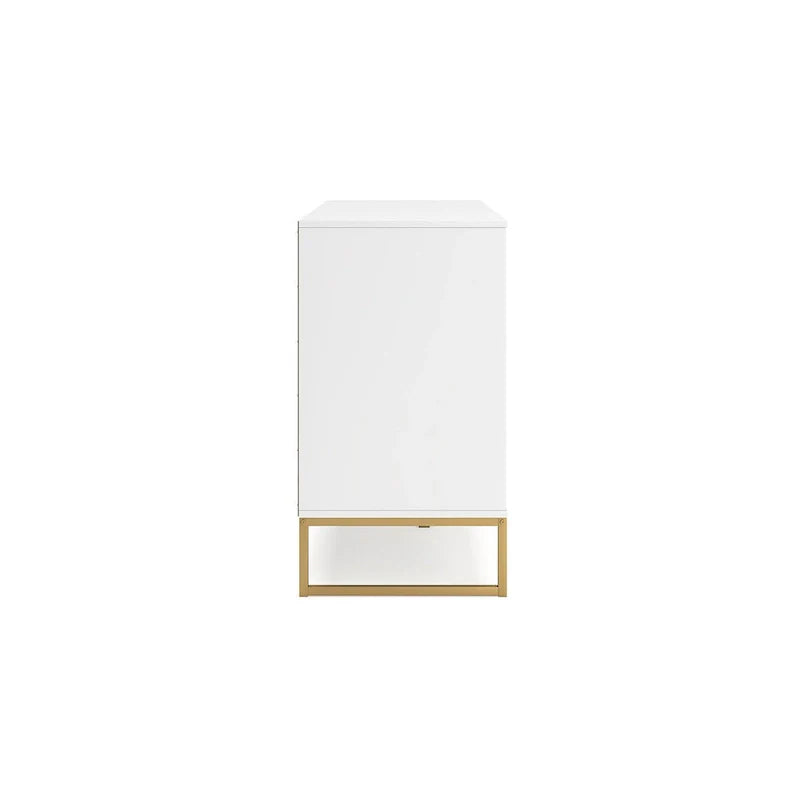 Signature Design by Ashley Socalle White and Gold Dresser - image 2