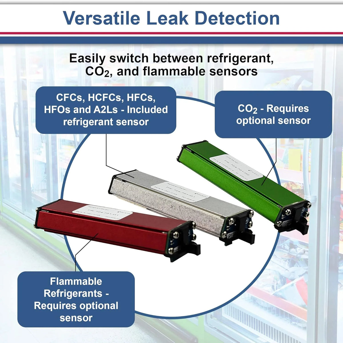 Refrigerant Leak Detector and Portable Monitor, Model: 724-202-G1,Off-White - image 3