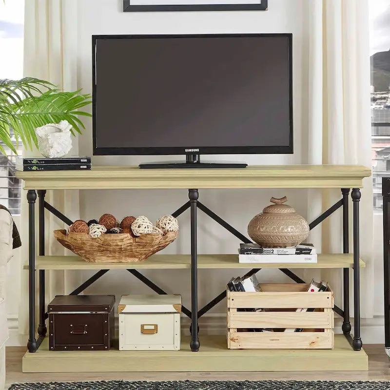 iNSPIRE Q Artisan Barnstone Iron and Wood Entryway Console Table - image 9
