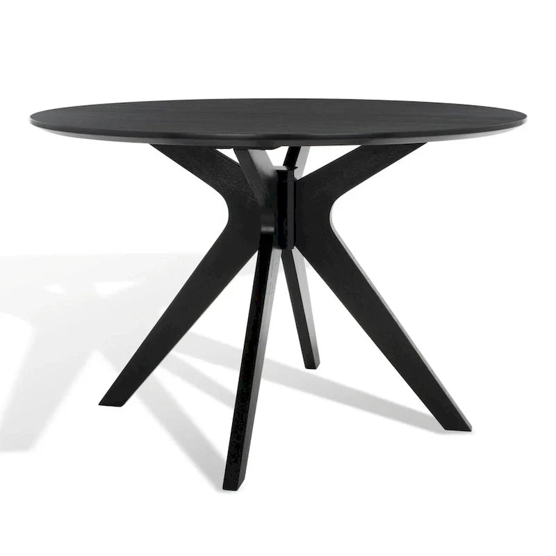 Round Dining Table with Wooden Base for Kitchen and Dining Room - image 30
