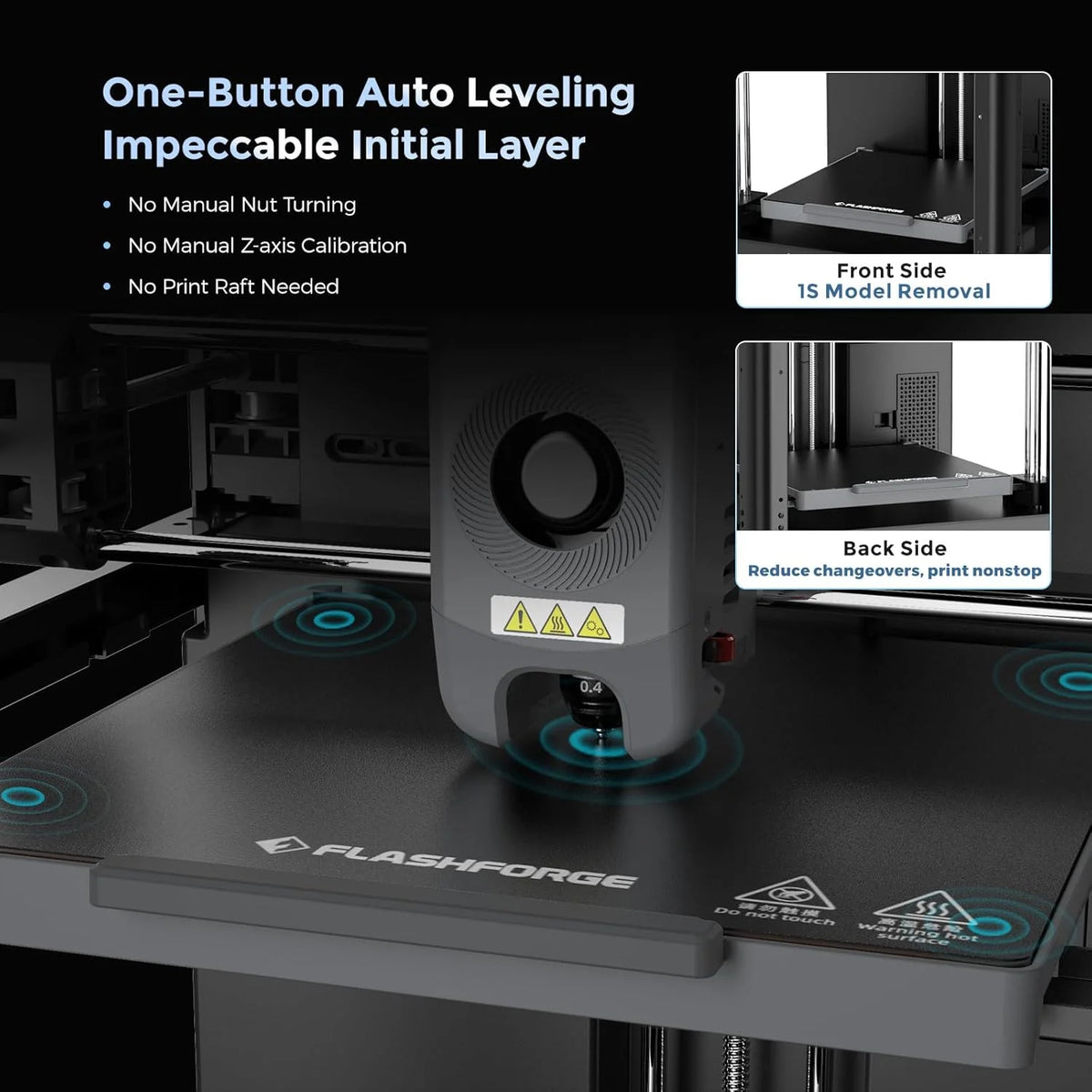 Adventurer 5M 3D Printer with Auto Leveling & High Speed - image 4