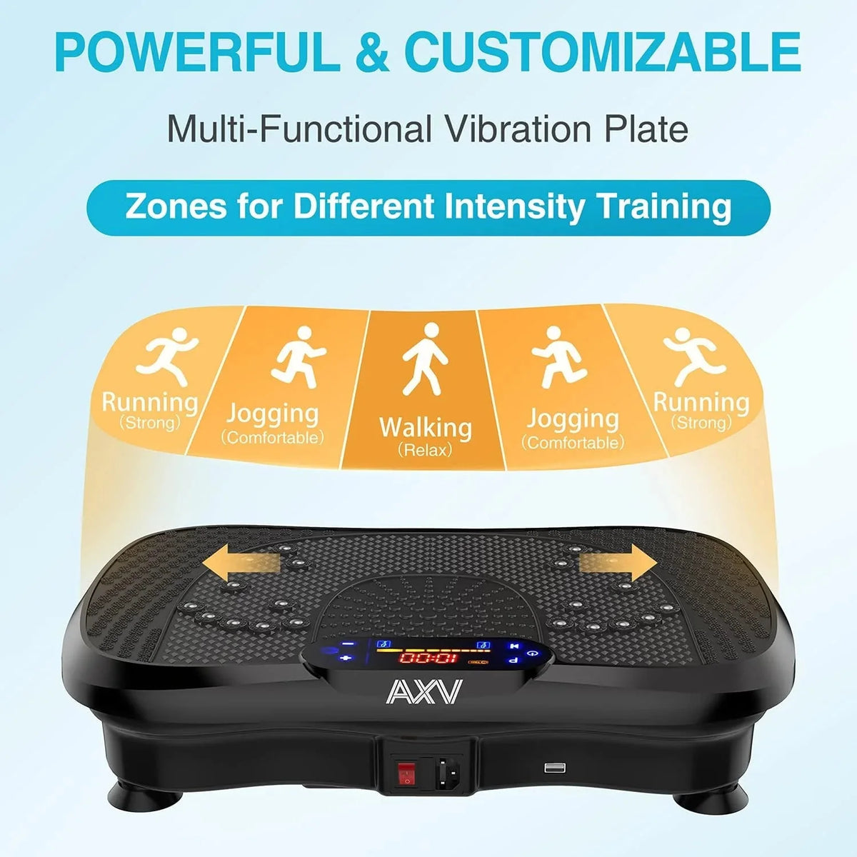 Vibration Plate Fitness Platform Exercise Machine Vibrating Lymphatic Drainage Shaking Full Body Shaker Workout Vibrate Stand Shake Board Sport Gym for Weight Loss Fat Burner for Women Men - image 29