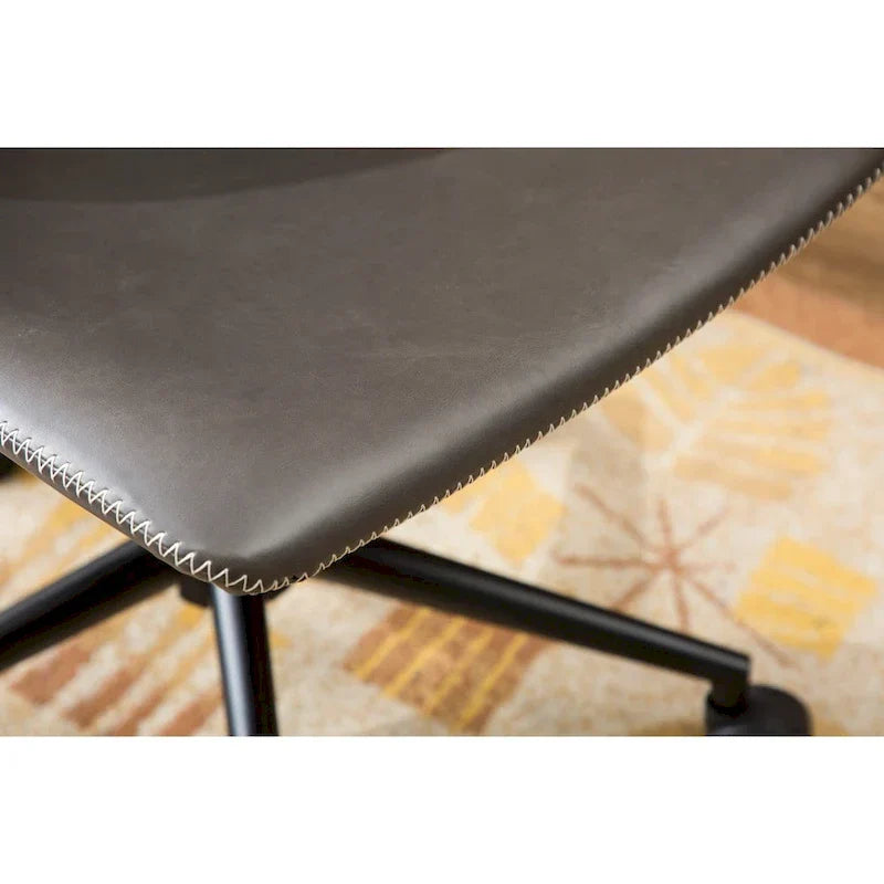 Roundhill Furniture Cesena 360° Swivel Office Chair with Faux Leather and Air Lift - image 16