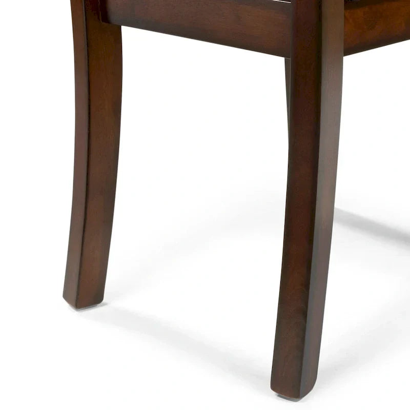 Set of 2 Paur Farmhouse Brown Wooden Dining Chairs by Furniture of America - image 4