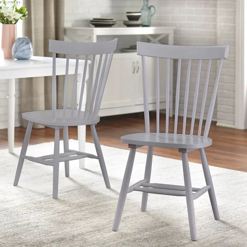 Set of 2 Venice Solid Wood Spindle Dining Chairs by Simple Living - image 12