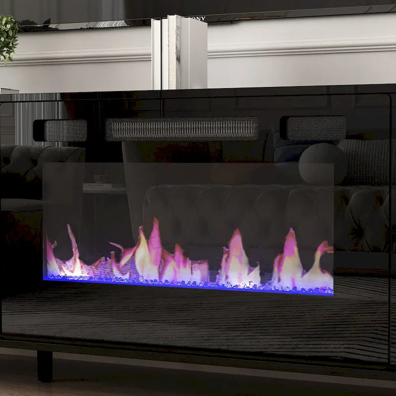 Remote-Controlled Electric Fireplace TV Stand Entertainment Center - image 34