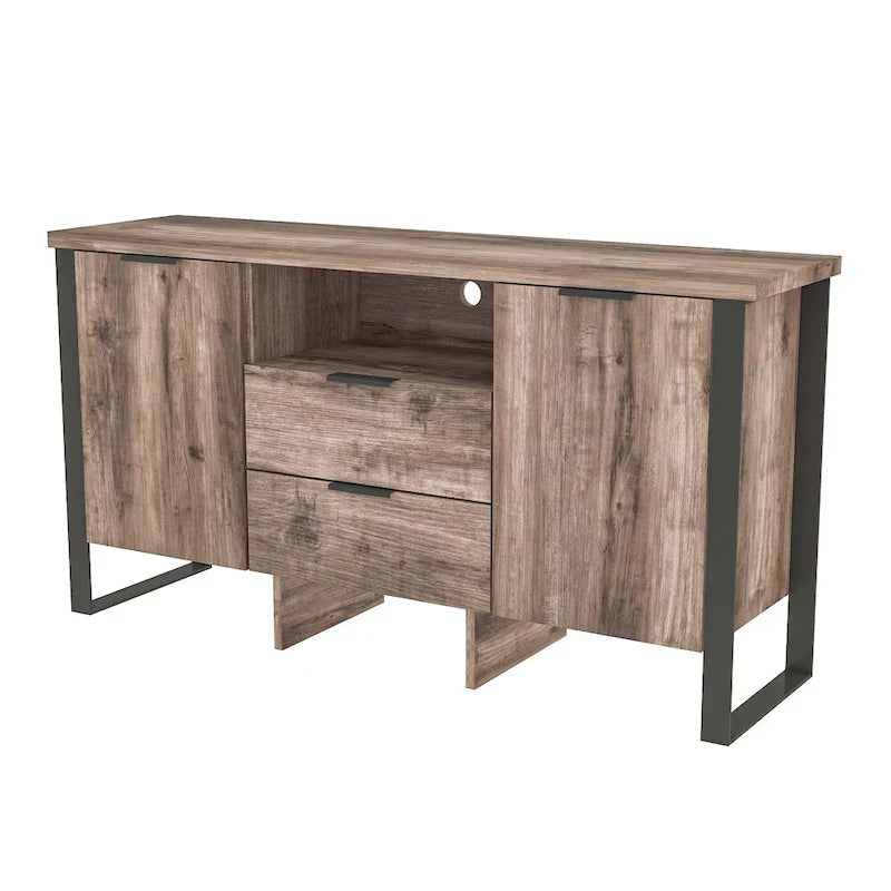 2-Door, 2-Drawer Storage Cabinet and TV Stand - image 7