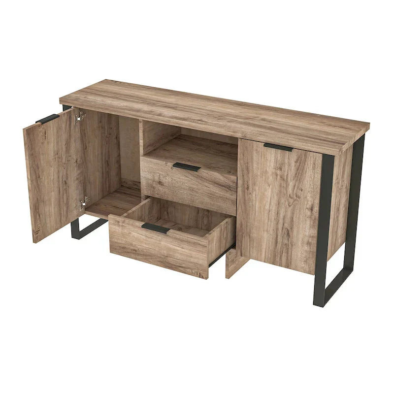 2-Door, 2-Drawer Storage Cabinet and TV Stand - image 18