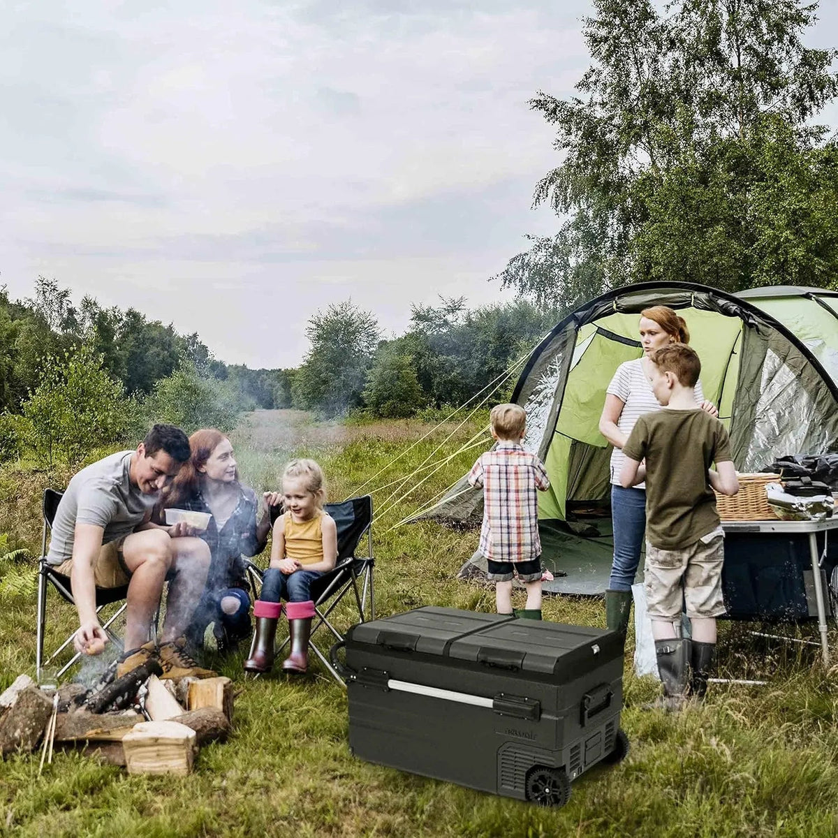 48 Qt. Portable 12v Electric Cooler with LG Compressor, Fridge and Freezer, Rugged Wheels, and Solar Power Input, Perfect Plug-In Cooler for Camping, Trucks, Travel, Car and Home - image 15
