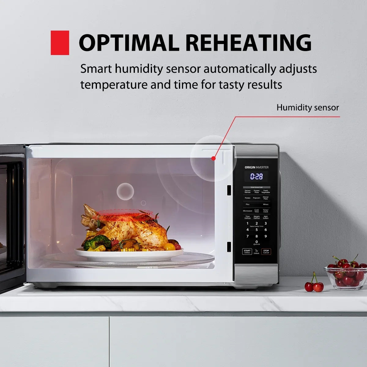 Toshiba 2.2 cu. ft. 24.4'' Microwave Oven in Stainless Steel - image 9